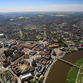 Dresden Altstadt und Elbe  Luftbild
