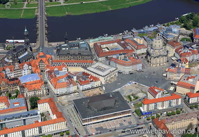 Dresden  Innere Altstadt  überblick Luftbild