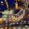 Katholische Hofkirche Dresden Nachtluftbild