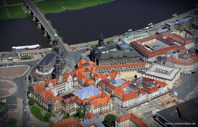 Residenzschloss Dresden Luftbild