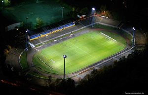 Das Bruno-Plache-Stadion Leipzig Luftbild