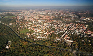 Leipzig Connewitz  Luftbild