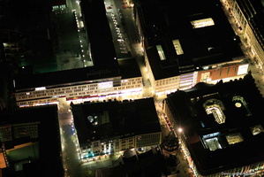 Grimmaische Straße Leipzig  Luftbild bei Nacht 