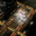Leipziger Messe Glashalle  bei Nacht   Luftbild