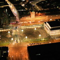 Das Opernhaus Leipzig bei Nacht Luftbild