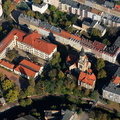 Philippuskirche  und Helmholtzschule Mittelschule der Stadt Leipzig Luftbild