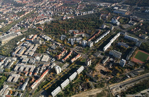 Straße des 18. Oktober  Luftbild 