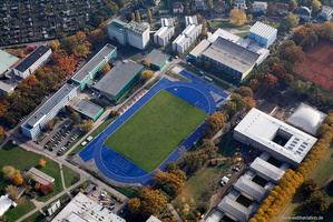 Universität Leipzig , Campus Jahnallee Leipzig  Luftbild 