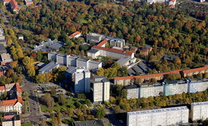 Universität Leipzig Johannisallee Luftbild 