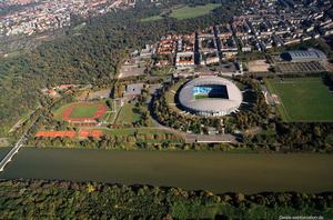 Zentralstadion / Red Bull Arena Leipzig  Luftbild 