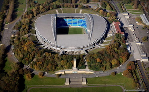 Zentralstadion / Red Bull Arena Leipzig  Luftbild 