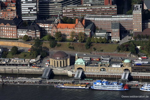 St. Pauli-Landungsbrücken Hamburg Luftbild