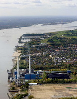  Kraftwerk Wedel  Hamburg  Luftbild