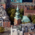 St Georgs Kirche Hamburg    Luftbild