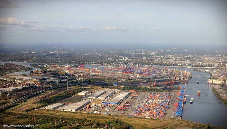 Hamburg - Container Terminal Altenwerder  Luftbild