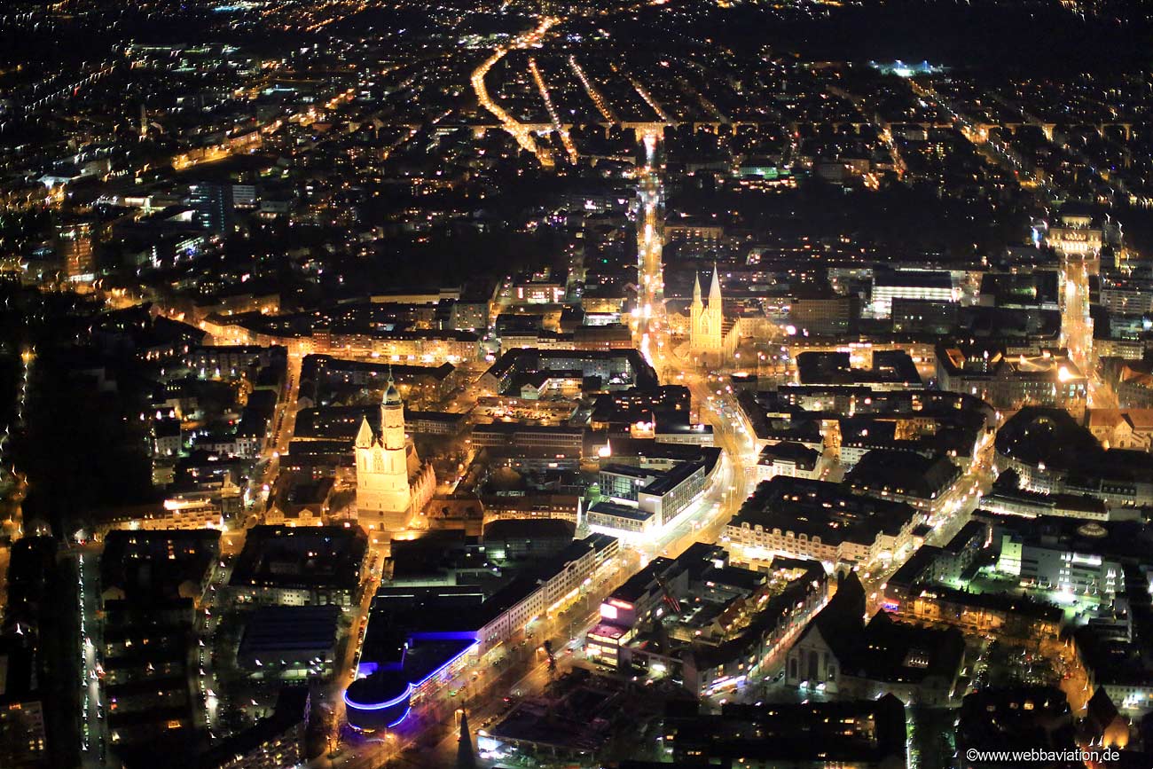  Lange Str.  Braunschweig Nacht Luftbild